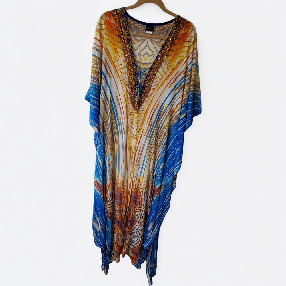 Sakkas Multicolor Patterned Kaftan - image 2